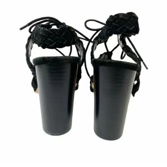 MOVING SALE BCBGeneration Lorette-X Black Suede Lace Up Sandals Size 8M - Picture 3 of 12